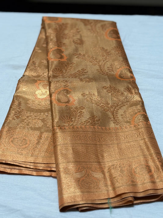 Opulent Gold Art silk saree