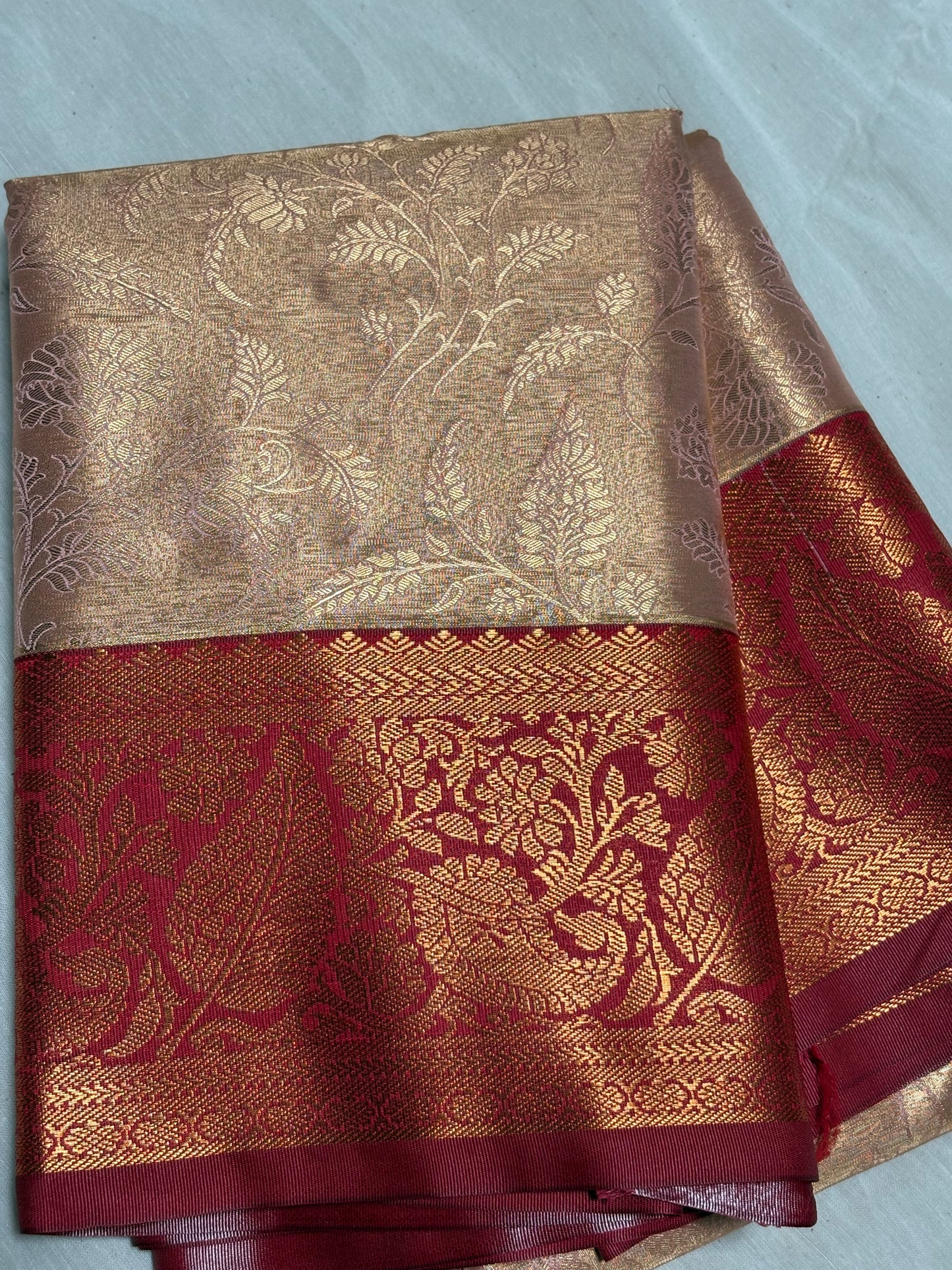 Red Art silk saree