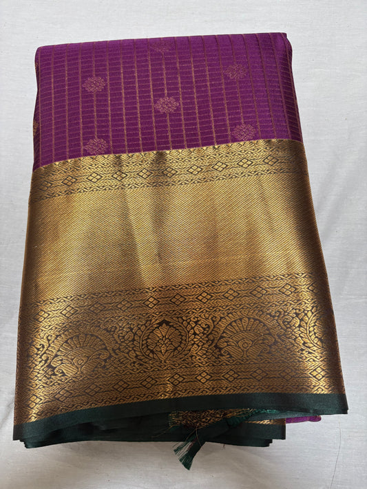 Checks with flower buttas