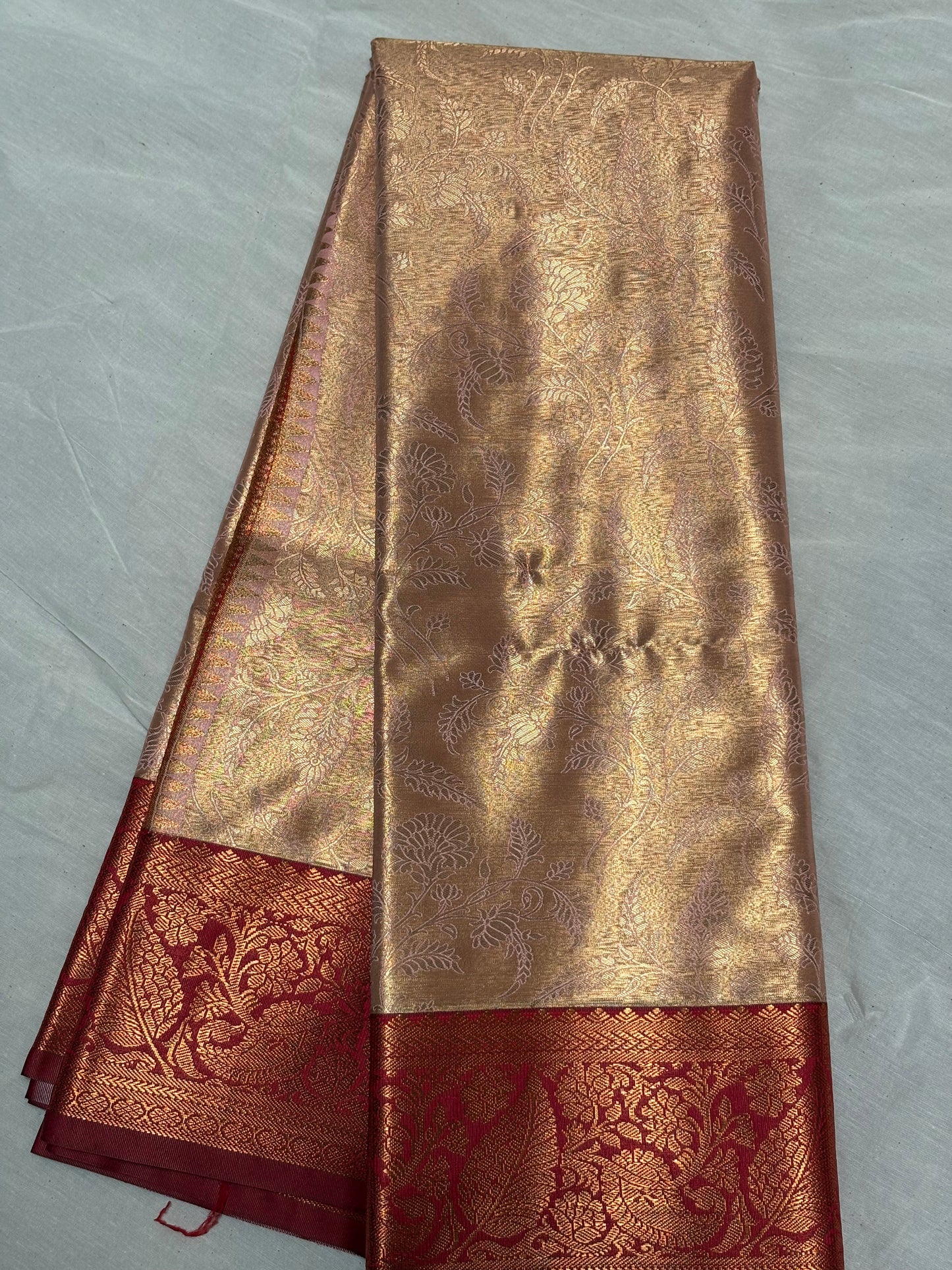 Red Art silk saree